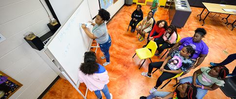 kids group whiteboard