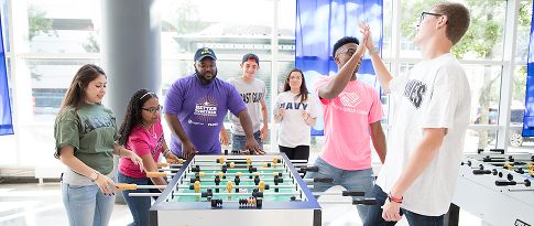 kids group foosball