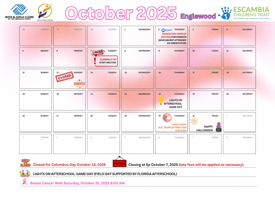 October Calendar 1