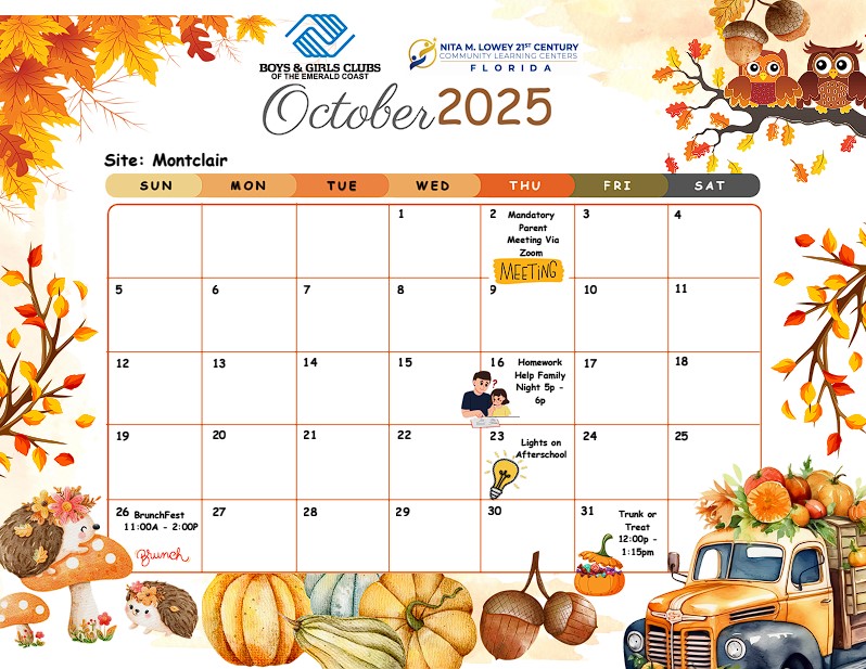 October Calendar 2