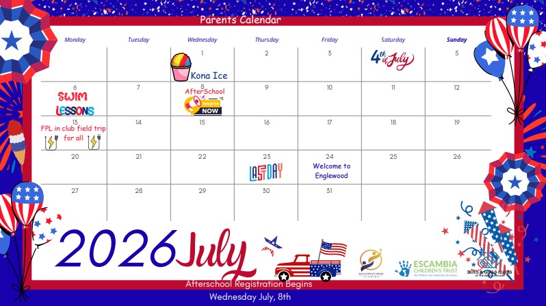 July Calendar 2026 2